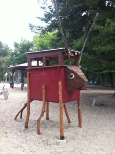 playground item wooden animal